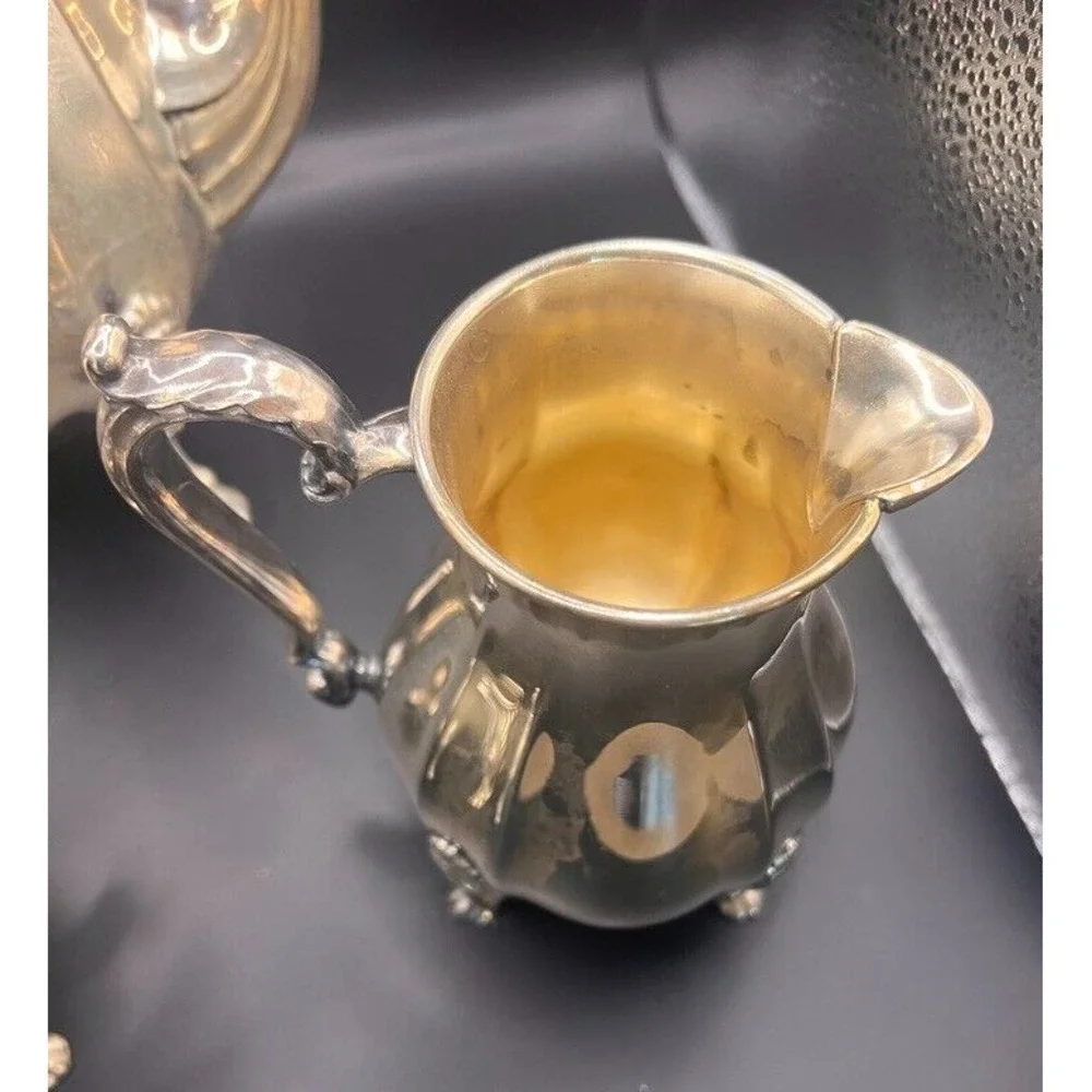 Antique Silverplate Tea Coffee Set Chippendale International Silver Co‎ Sugar &